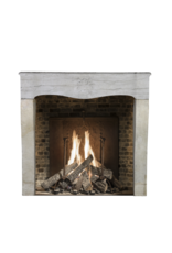 Rustic French Bicolor Fireplace Mantle