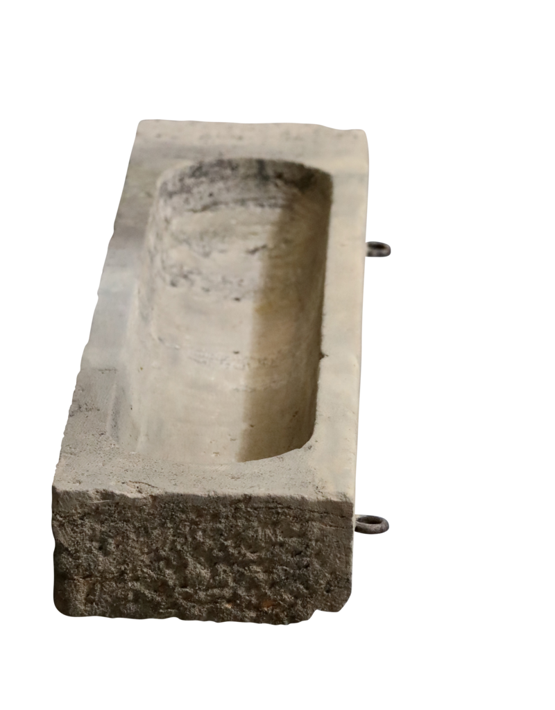 Trough Fragment In Limestone