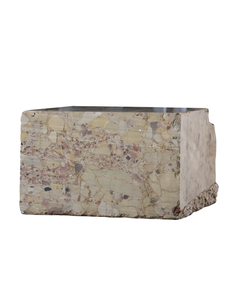 Maison Leon Van den Bogaert Bloc en marbre Brèche d'Alep XVIIIe siècle