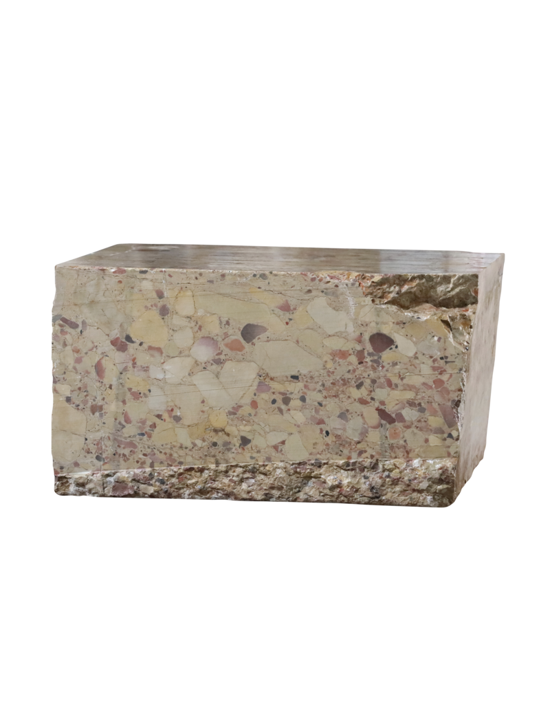 Maison Leon Van den Bogaert Bloc en marbre Brèche d'Alep XVIIIe siècle