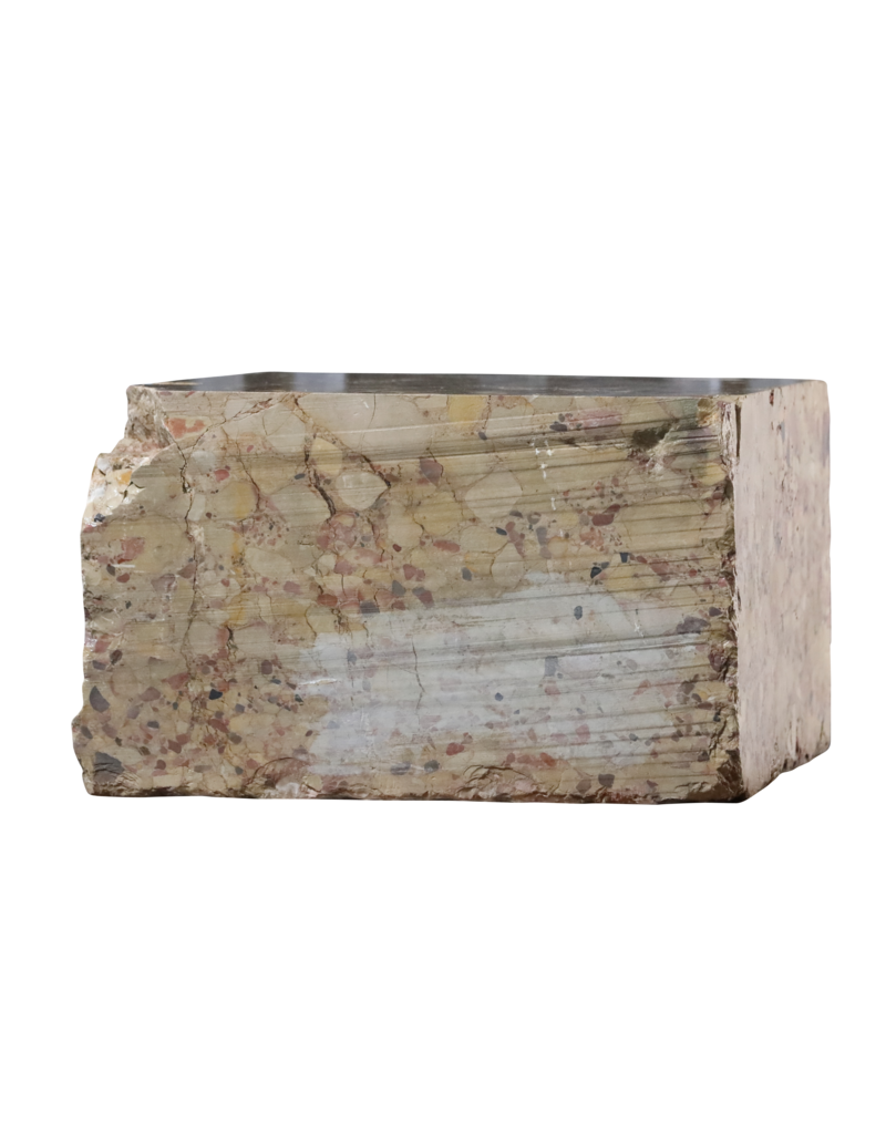 Maison Leon Van den Bogaert Bloc en marbre Brèche d'Alep XVIIIe siècle