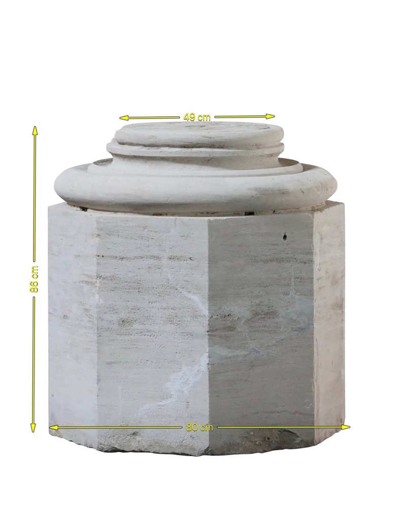 Limestone Column Base