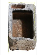 Maison Leon Van den Bogaert Französisches Waschbecken aus Hartkalkstein im Bauernhausstil