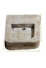 Maison Leon Van den Bogaert Lavabo murale en pierre — état rustique