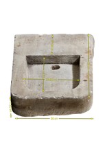 Maison Leon Van den Bogaert Lavabo murale en pierre — état rustique