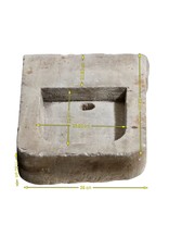 Rustic Wall Sink In Limestone