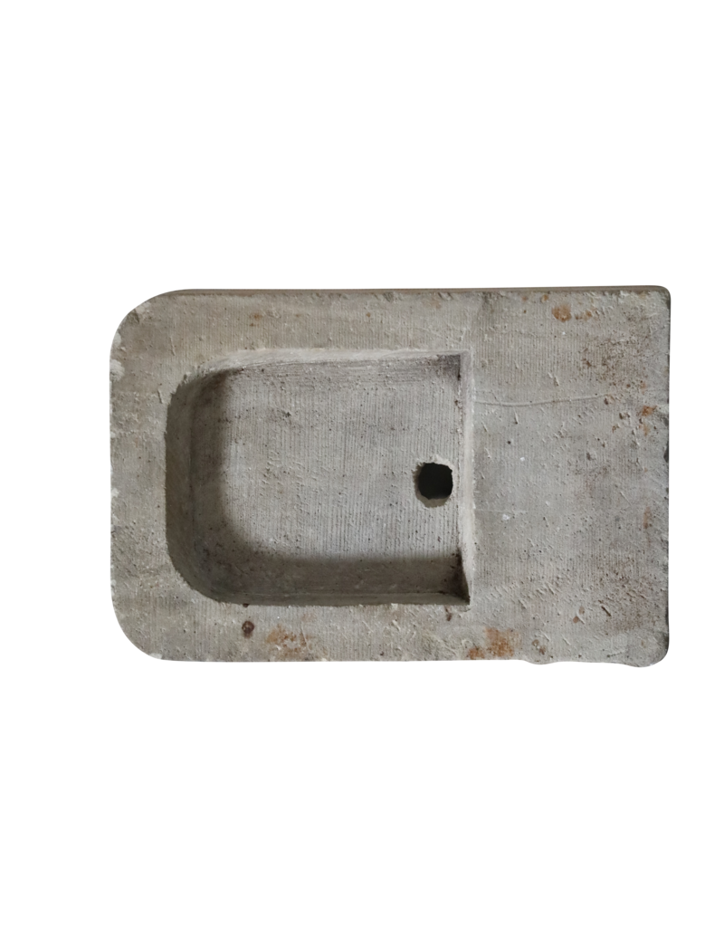 Rustic Wall Sink In Limestone