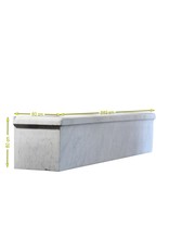 Maison Leon Van den Bogaert Trog aus Carrara-Marmor