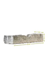 Maison Leon Van den Bogaert Rustikales französisches Kalksteintrogfragment