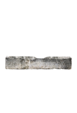 Rustiek Frans Kalkstenen Trog Fragment