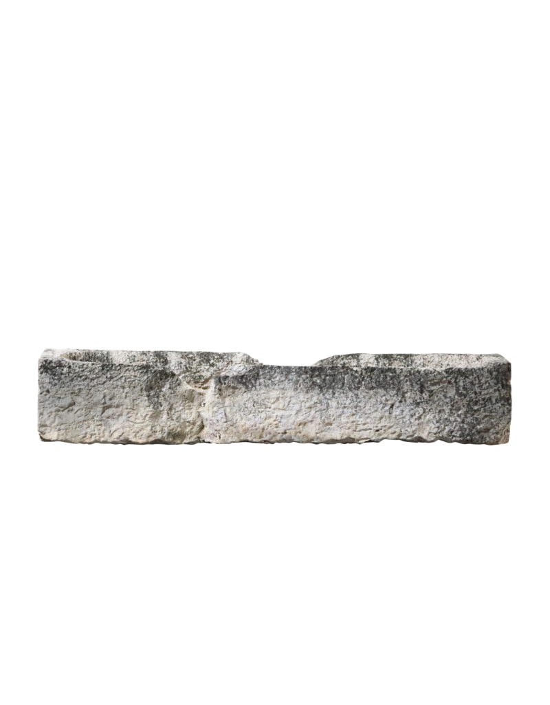 Rustic French Limestone Trough Fragment