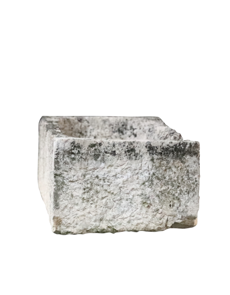 Rustic French Limestone Trough Fragment