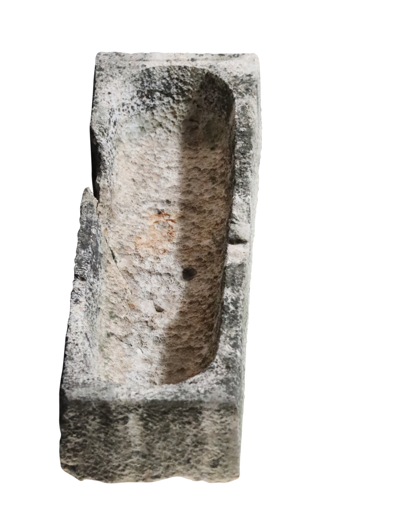 Rustic French Limestone Trough Fragment
