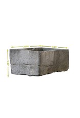 Maison Leon Van den Bogaert Vintage-trog aus Kalkstein