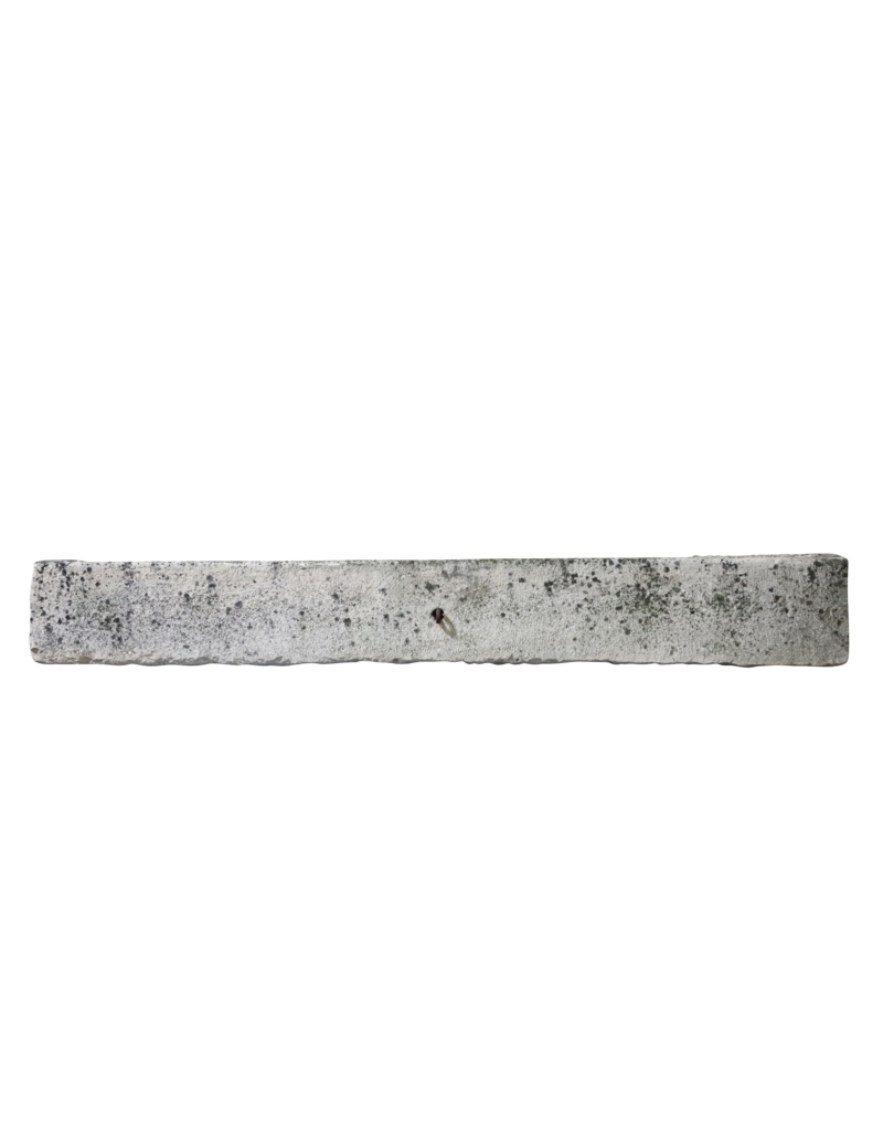 Rustiek Frans Kalksteen Trogfragment In Kalksteen