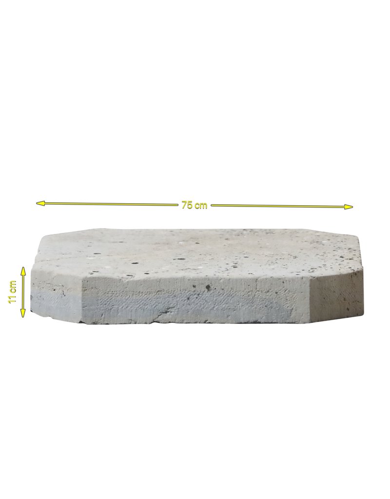 Maison Leon Van den Bogaert Tablette De Table En Pierre Rustique Bicolore