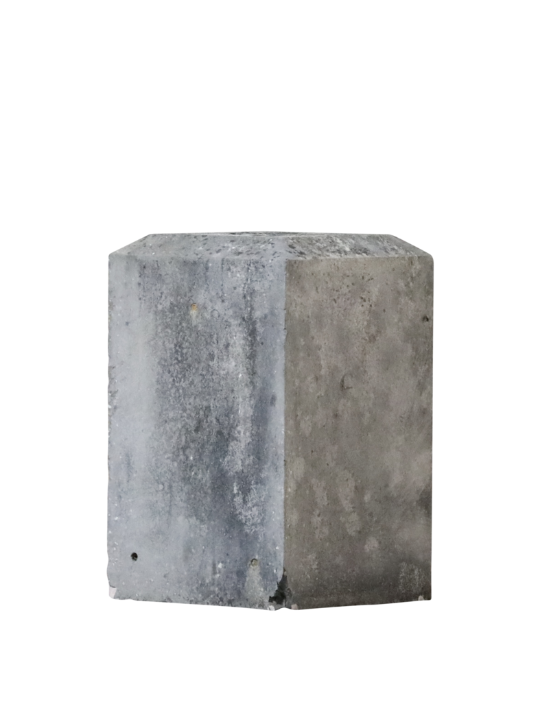 Französischer Kalkstein-Tischfuß Bloc