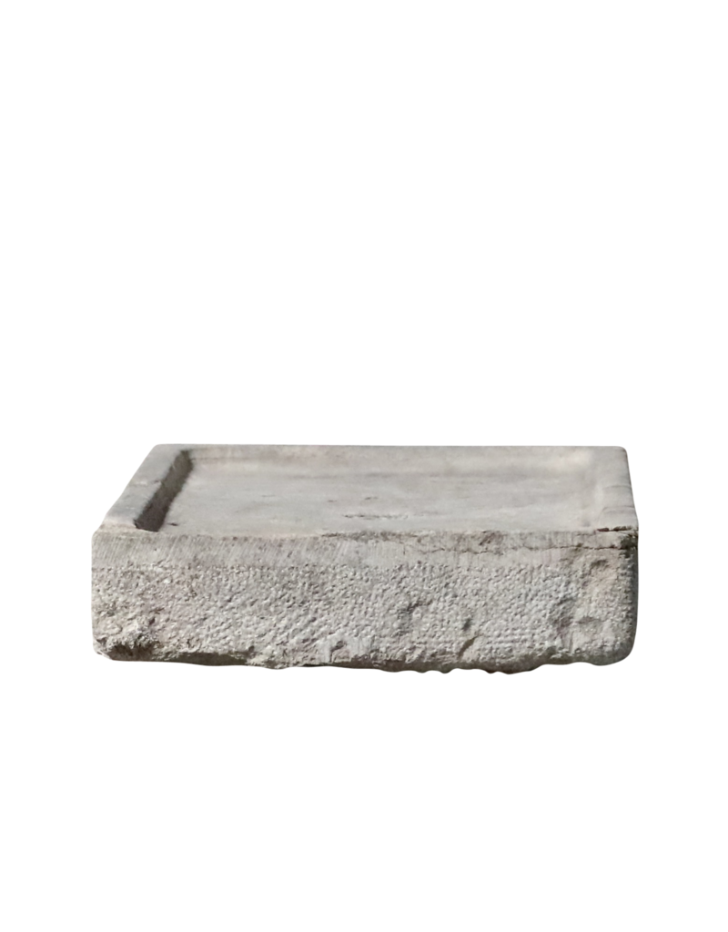 Reclaimed Limestone Sink Fragment