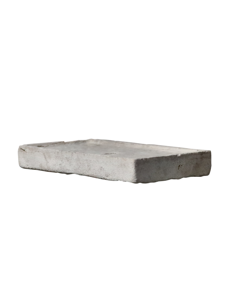 Reclaimed Limestone Sink Fragment