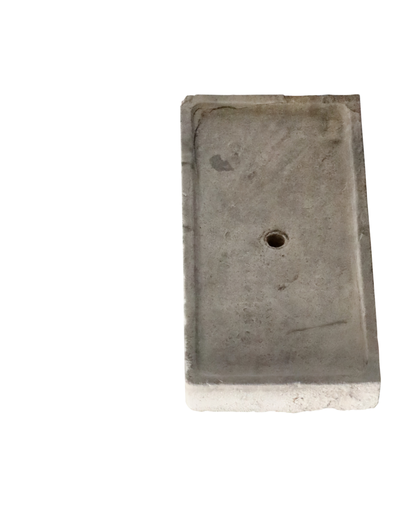 Reclaimed Limestone Sink Fragment