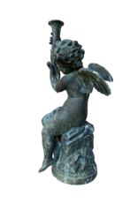 Maison Leon Van den Bogaert 19e Eeuws Bronzen Tuin Beeld