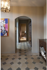 Maison Leon Van den Bogaert Carrelage octogonal en mélange de pierre français avec cabochon