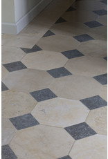 French Octagonal Marble And Stone Mix Floor Tiles