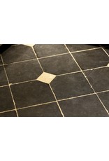 Maison Leon Van den Bogaert Antike Bodenfliesen aus schwarzem belgischem Marmor