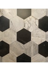 Hexagonale Cut Antique Marble Tiles To Mix With Other Colour