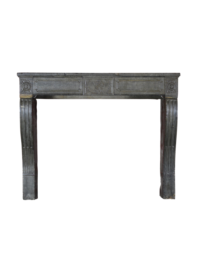 Maison Leon Van den Bogaert Timeless Vintage Chic French Stone Fireplace Surround