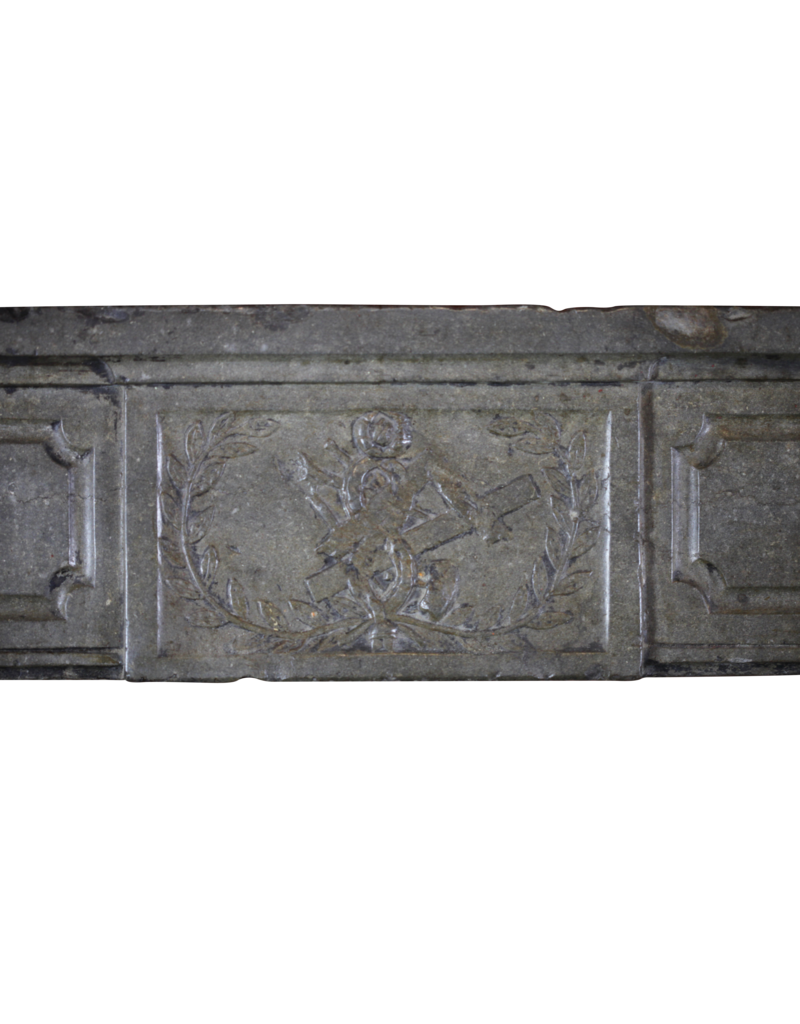 Maison Leon Van den Bogaert Timeless Vintage Chic French Stone Fireplace Surround