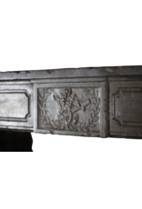 Maison Leon Van den Bogaert Timeless Vintage Chic French Stone Fireplace Surround
