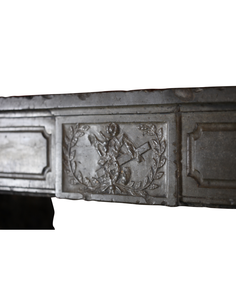 Maison Leon Van den Bogaert Timeless Vintage Chic French Stone Fireplace Surround