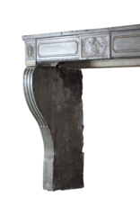 Maison Leon Van den Bogaert Timeless Vintage Chic French Stone Fireplace Surround