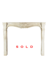 French Classic Vintage Limestone Fireplace Surround