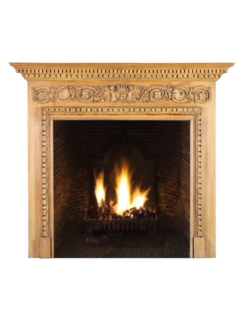 Georgian Style Pine Fireplace Surround