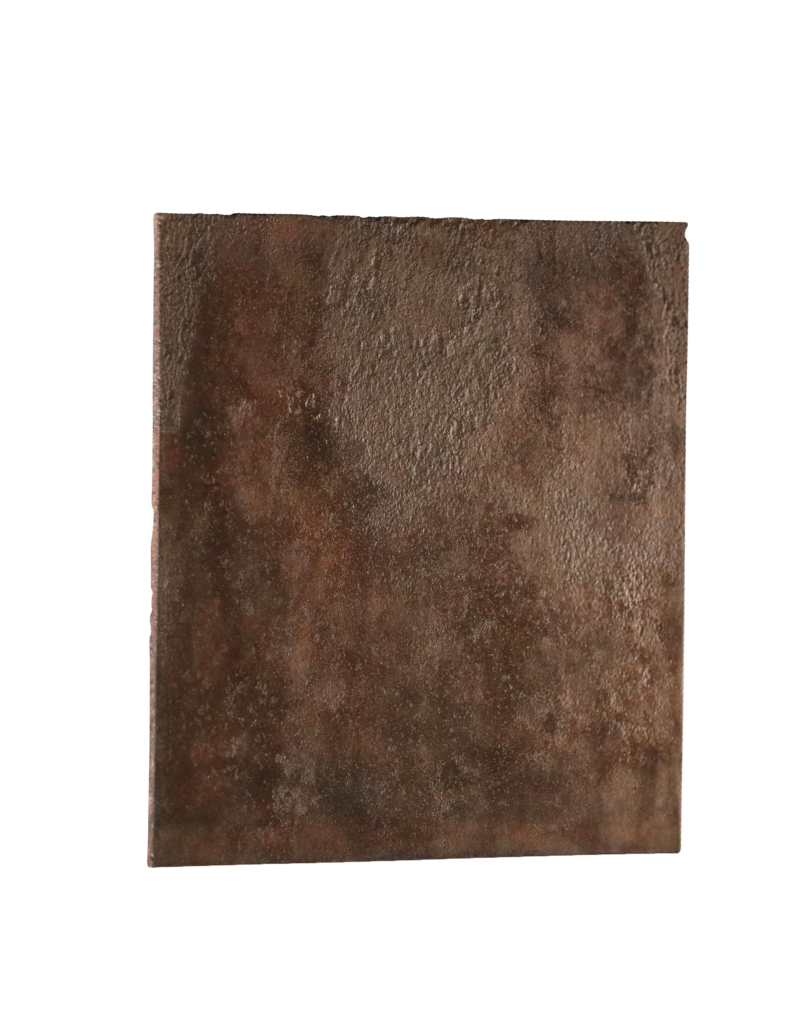 Maison Leon Van den Bogaert Waxed Antique Cast Iron Fireplace Plate