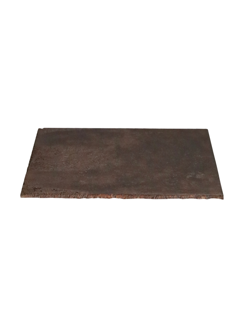 Maison Leon Van den Bogaert Waxed Antique Cast Iron Fireplace Plate