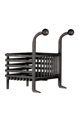 Maison Leon Van den Bogaert Coal And Wood Basket In Wrought Iron
