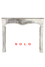 Maison Leon Van den Bogaert French Chic Country Style Limestone Antique Fireplace Surround