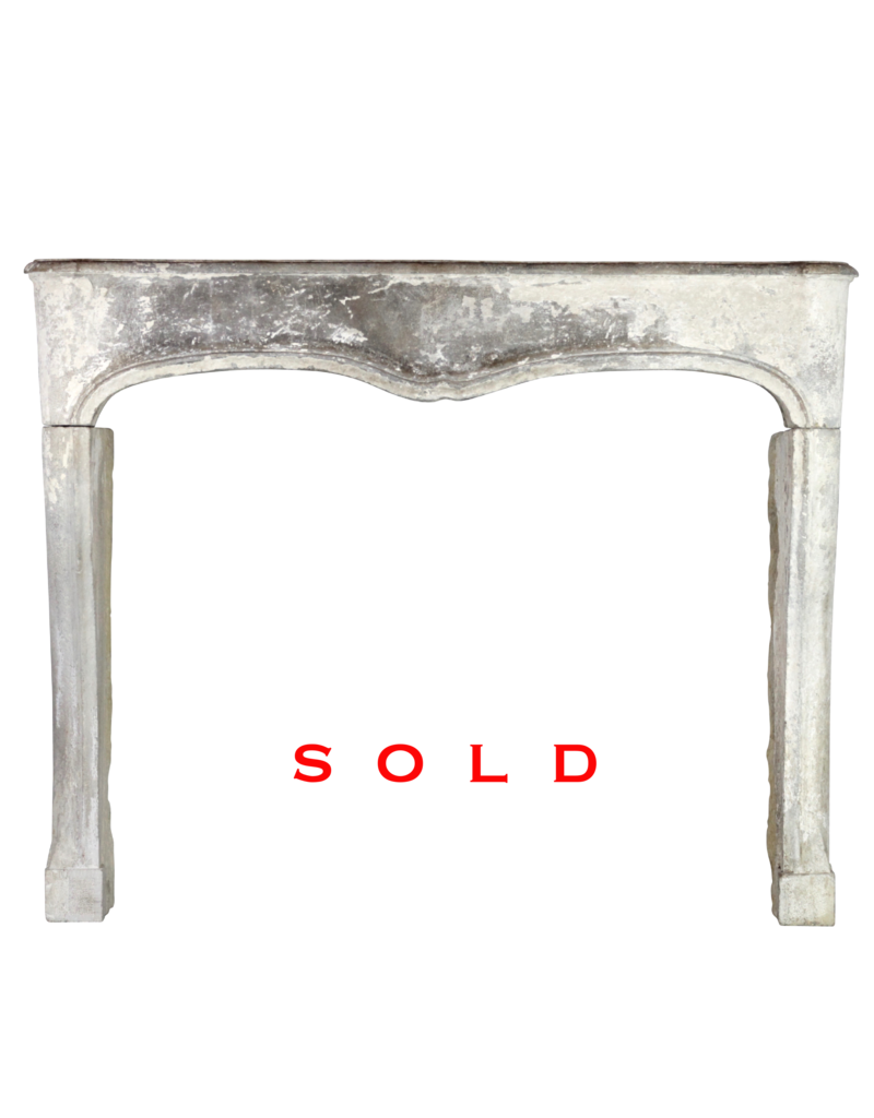 Maison Leon Van den Bogaert French Chic Country Style Limestone Antique Fireplace Surround