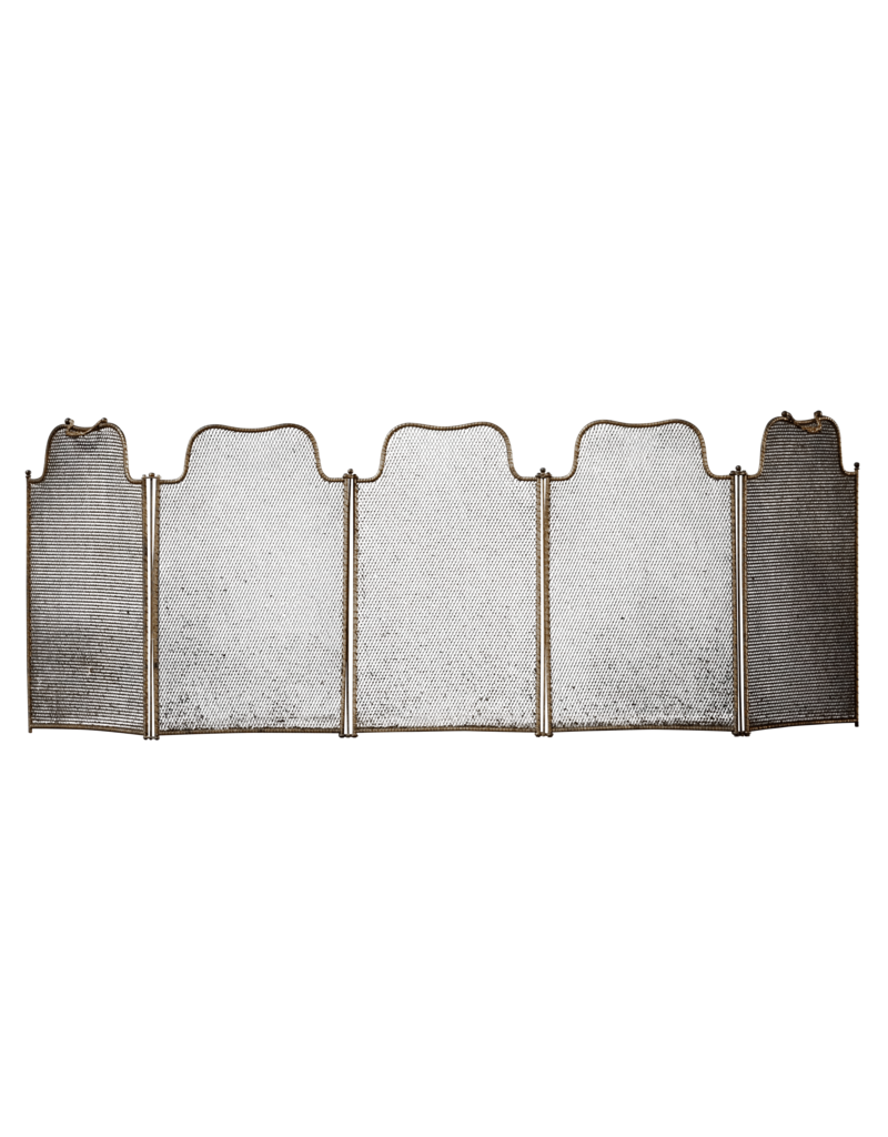 Maison Leon Van den Bogaert Rustikaler europäischer Kaminschirm mit 5 paneelen und Patina