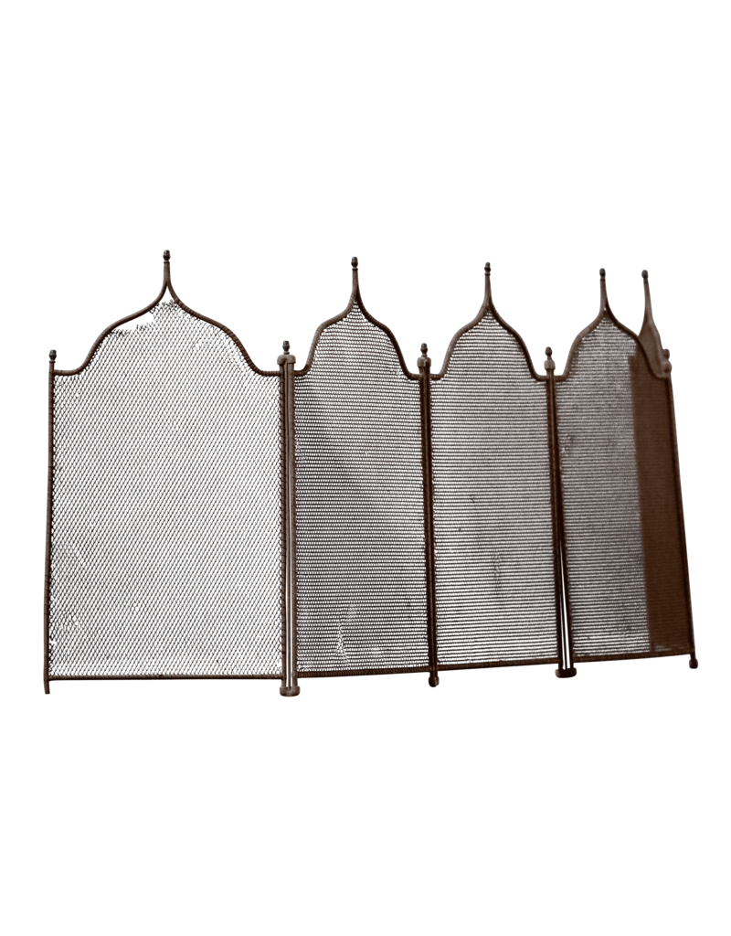 Maison Leon Van den Bogaert 5 Pannel Rustic Fireplace Screen