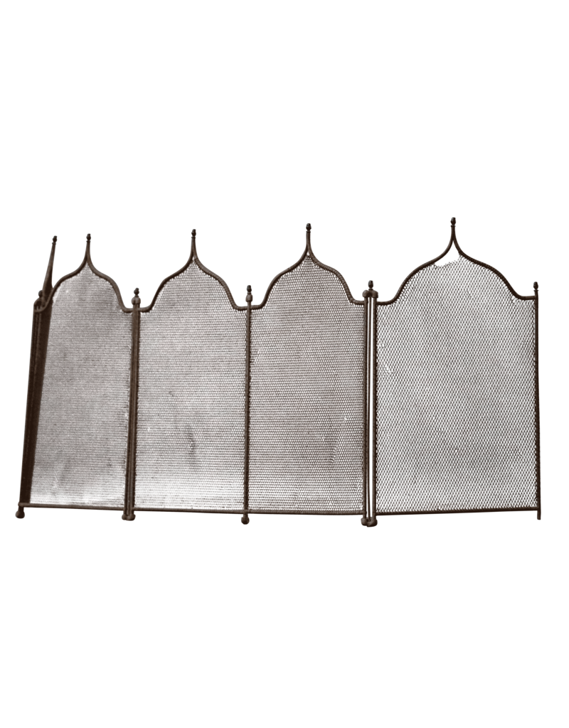 Maison Leon Van den Bogaert 5 Pannel Rustic Fireplace Screen