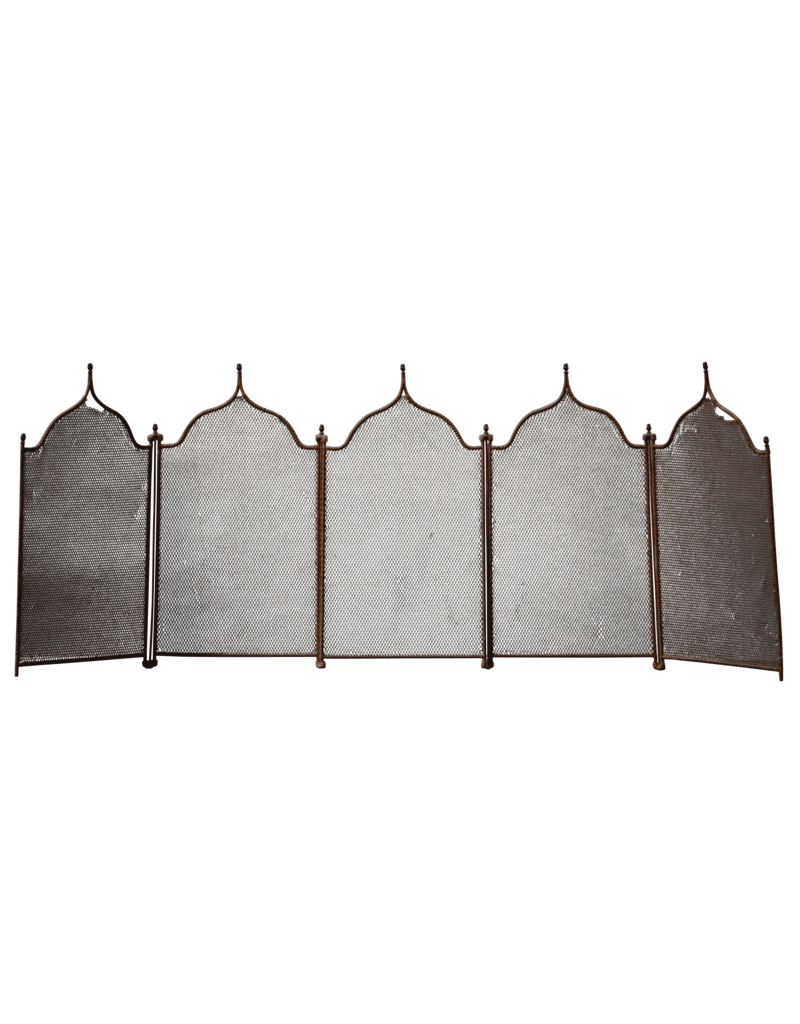 Maison Leon Van den Bogaert 5 Pannel Rustic Fireplace Screen