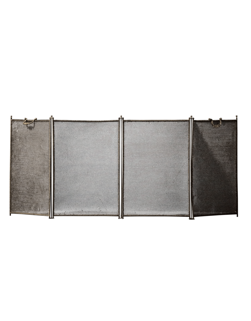 Maison Leon Van den Bogaert European Fireplace Screen With Patina