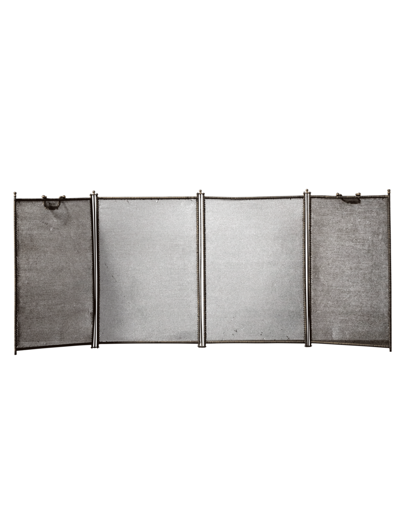 Maison Leon Van den Bogaert European Fireplace Screen With Patina