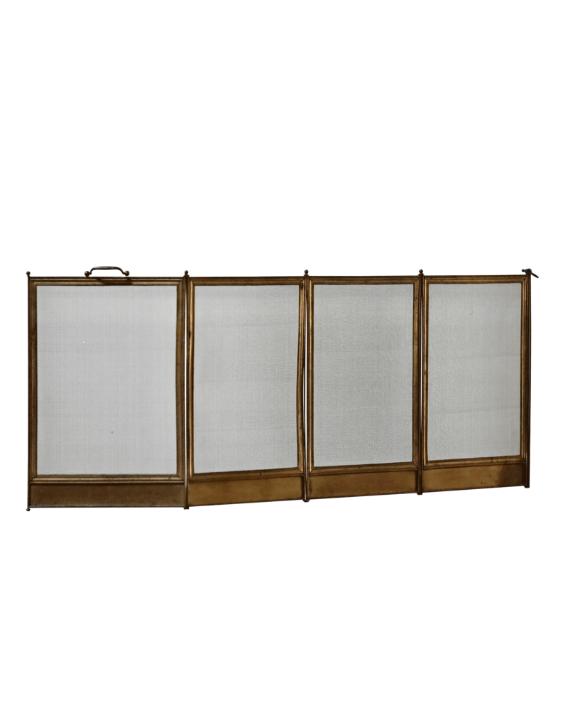 Maison Leon Van den Bogaert Fireplace Screen In Brass