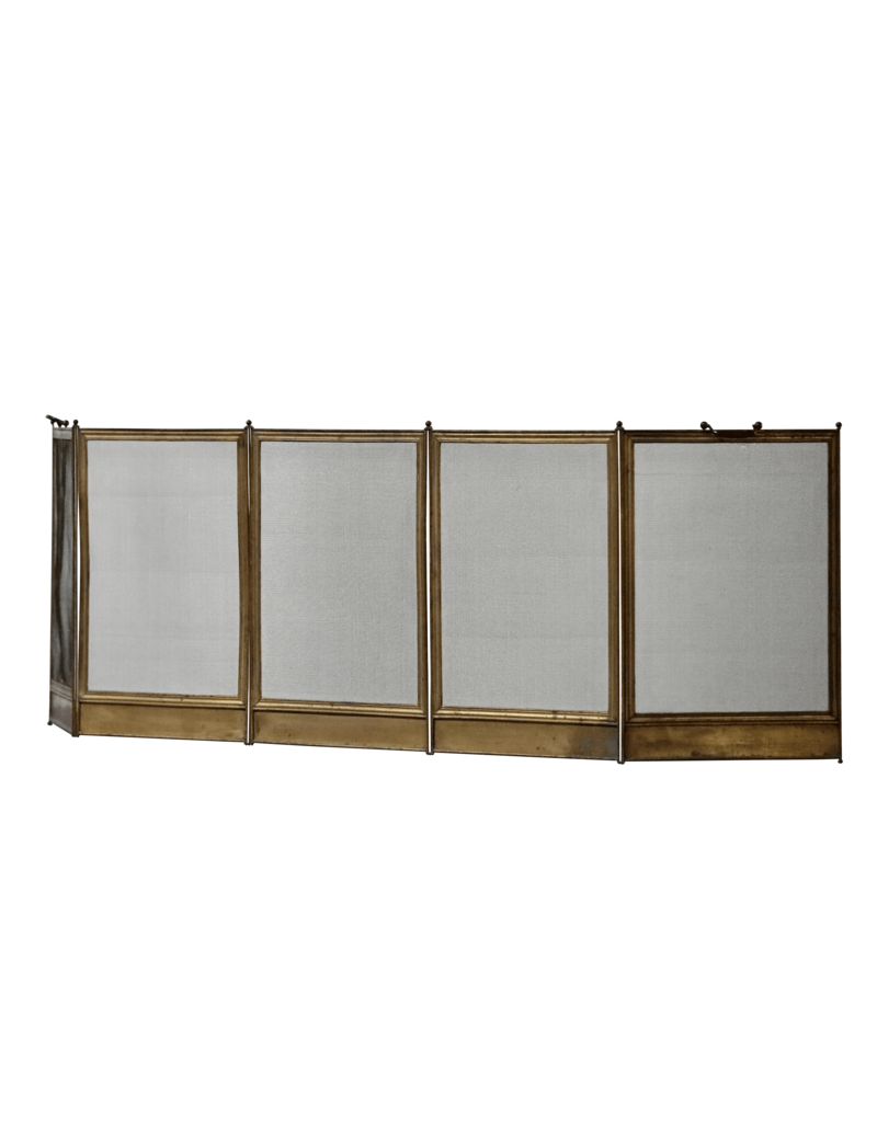 Maison Leon Van den Bogaert Fireplace Screen In Brass