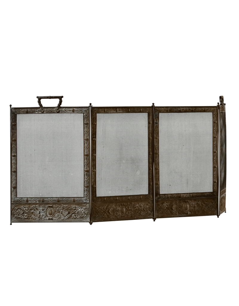 Maison Leon Van den Bogaert Fireplace Screen With Patina